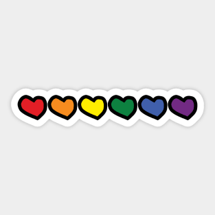 Pride Hearts Sticker